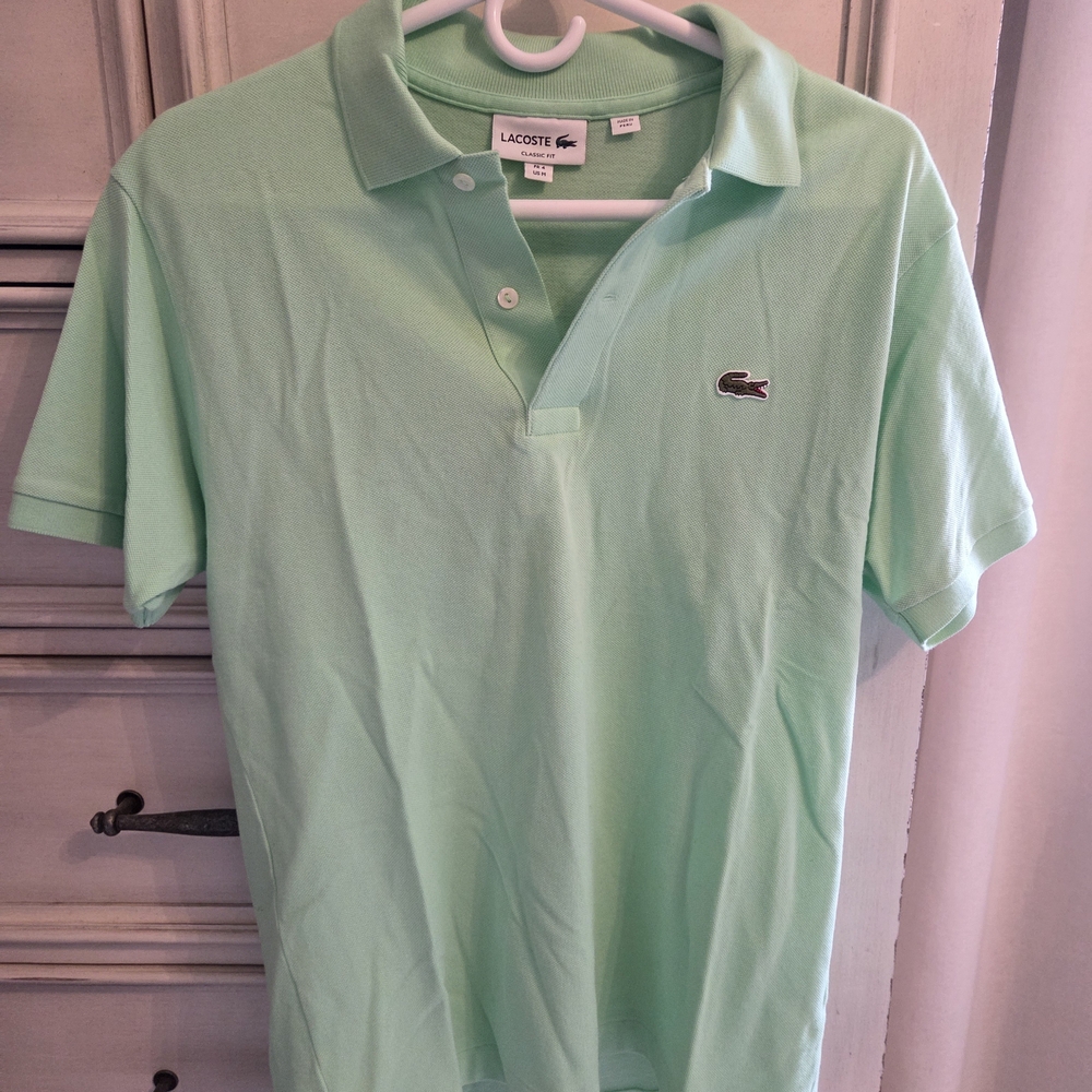 Lacoste Men's Light Lime Green Short-Sleeve Polo - Picture 2 of 6